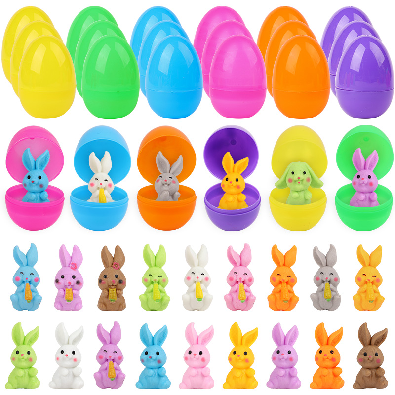 Party Games Egg - 24 szt. Jajka Wielkanocne z Figurką
