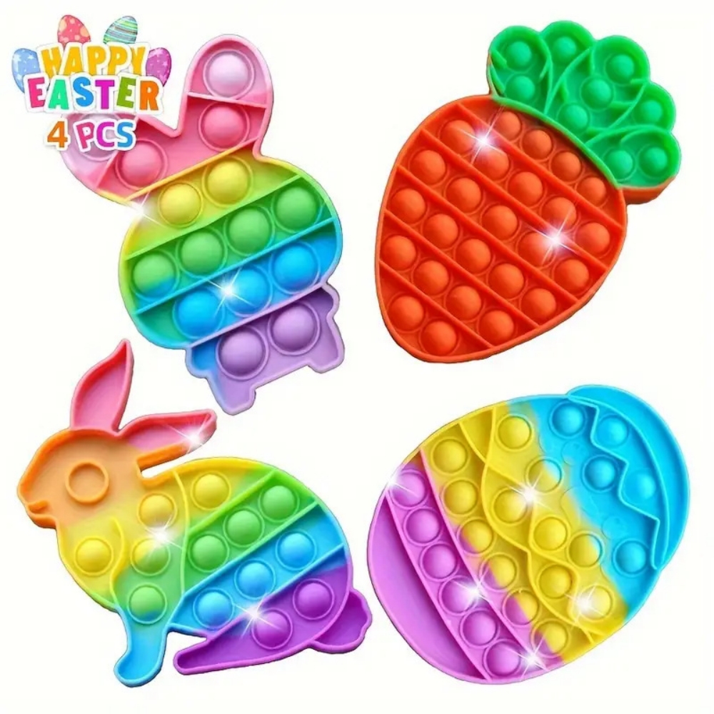 Party Games Egg - Zestaw 4 Jajek Wielkanocnych z Króliczkiem,