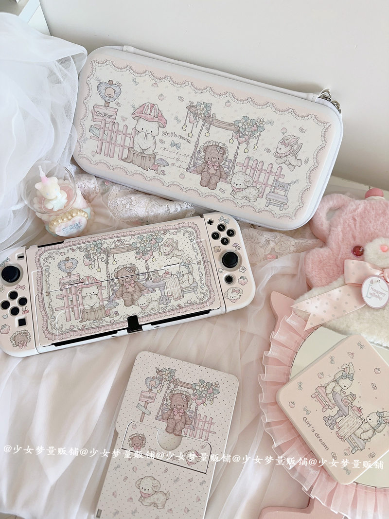 Party Games On Switch - Etui Ochronne Girls Dream Switch, Dzielone,
