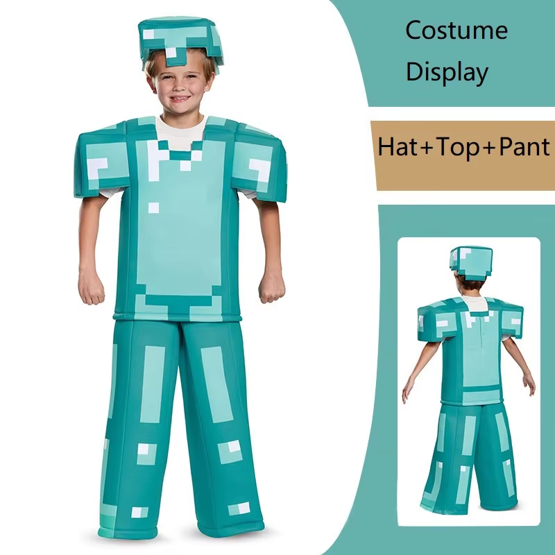 Party Games Kids - Nowe Dziecięce Kostiumy Cosplay Diamentowa Zbroja